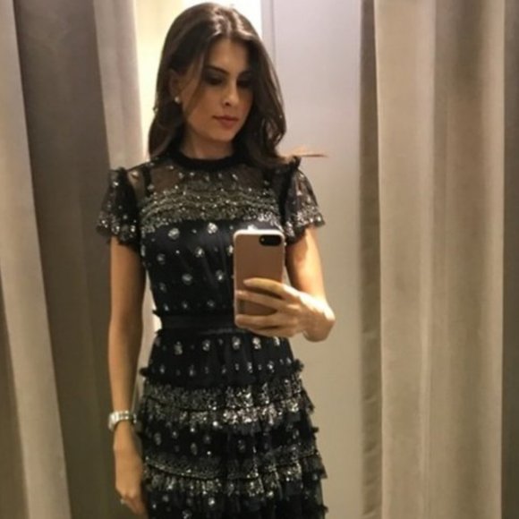 BHLDN Needle & Thread Gown fits size US  2 $769 - Picture 5 of 12